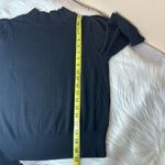 Leith  Short Sleeve Mock Neck Sweater Black Size Small Photo 5