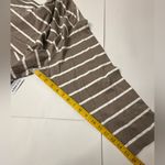 Old Navy  Gap Long‎ Sleeve Mariner Shirt Women’s Size 3X Brown Cream Striped New Photo 4