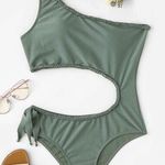 Green One Piece Bathing Suit Size XL Photo 0