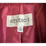 Studio 1 Women’s Burgundy Long Sleeves String Tie Jacket Size 12 Sku 2281 Photo 7
