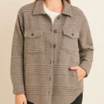 Joie  Plaid Shacket Button Down Shirt Jacket with 2 Pockets; NWOT; size XL Photo 1