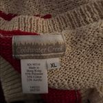 Coldwater Creek VTG Hearts Button Up Patchwork Cardigan Sweater Sz XL Grandma Photo 5