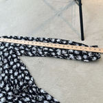 Blue Life  Womens Romper Shorts Black & White Retro Palm Tree Print Size Small Photo 10