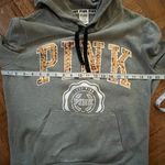 Victoria's Secret Gray Hoodie with Gold Sequin Bling Sz Medium Photo 5