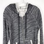 Cato Plus Size 18W 20W Jacket Gray Knit Hooded Pockets Raw Full Zip 1463 Photo 2