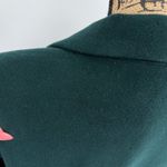 Vtg Wool Cashmere Blend Blazer Dark Green Women 16 Pea Coat Single Breasted Photo 7
