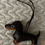 Dachshund Faux Leather Purse Bag Back Pack Charm Brown Photo 0