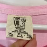 Comfort Colors Women’s 100% Cotton Long Sleeve Tee Shirt Pink Size 2XL NWOT Photo 3