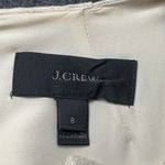 J.Crew Beige Shimmer Metallic 100% Linen Shift Dress Gold Grommets Size 8 Med M Photo 5