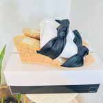 DOLCE VITA Naji Knotted Cork Wedge Mule Sandal, Size 11, Black, NWT Black Photo 3