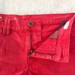 Madewell Red Denim Jean Cutoff Low Rise Shorts Distressed Daisy Dukes Size 29 Photo 3