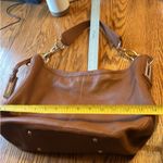 Calvin Klein pebbled Leather Shoulder Bag with Gold Accents Photo 9