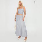 Princess Polly NWT “Fall Back In” Skirt (Blue) Photo 1