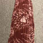 Lulus Sunset Cruise Blush & Magenta Tie-Dye Satin Maxi Dress Photo 0