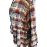 Lucky Brand  Plaid Babydoll Long Sleeve Shirt Size Medium NWT Photo 3