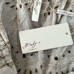 Venti 6 White Eyelet Sleeveless Top, with embroidered gold thread Size M Photo 5