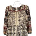 Anthropologie Far Fields Beaded Midi Dress Bhanuni by Jyoti size 2 Cream Photo 7