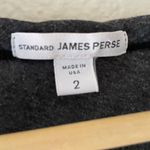James Perse  STANDARD side ruched dress in gray Photo 2