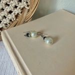 Black & Pearl Dangle Earring Vintage “Rae” Classic Dark Femme Simple Elegant Jewelry Photo 6