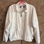 Vintage Kaelin Womens White Windbreaker Jacket Size XS Photo 0