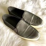 Vince  textured metallic gray silver slip on shoes 9.5 but run big Photo 0