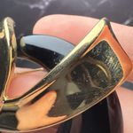 Trifari Vintage  Brooch Pin Gold Tone Black Signed - Has Wear Photo 12