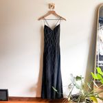 Tiffany Designs 100% Silk Black Beaded Dress Size 4 Photo 3