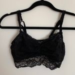 PINK - Victoria's Secret Victoria’s Secret PINK Black Floral Lace Bralette Photo 2