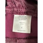 7th Avenue Design Studio Size 4 Burgundy Chino Dress Pants Stretch Work Trousers Purple Photo 5