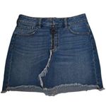 PacSun Womens 24 Denim Exposed Zipper Jean Denim Mini Skirt Photo 0