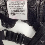 Massam Black Lace Padded Bra Made in Brazil New with Tags White Size M Photo 5