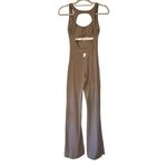 ACE Fitness Open Back Athletic Bodysuit, Taupe, Sz M Size M Photo 1
