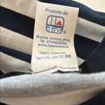 Italian Striped Crewneck Tee Sz L Navy White Nautical Sicily Graphic Shirt Blue Size L Photo 6