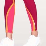 Lululemon Wild Twist 7/8 Tight *25” $118 Ruby Red Fuschia Pink Vivid Amber Photo 6