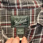 Woolrich  Cotton Flannel Plaid Onyx Red, White and Black‎ Button Down Women's XL Photo 1