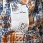 American Eagle Women's M Blue Orange Plaid Flannel Shirt Jacket 100% Cotton Size M Photo 7