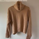 Cozy Tan Turtleneck Sweater Skirt Set Size L Photo 1