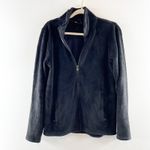 Athleta  Recover Stretch Long Sleeve Full Zip Fleece Jacket Black Medium Photo 3