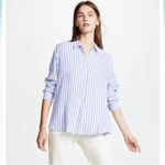 Rails  Sydney Long Sleeve Button Down Shirt in Boracay Stripe size Medium $148 Photo 12