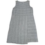 J.Jill Pure Jill Linen Faux Wrap Dress Gray Lagenlook Sleeveless Womens Medium Photo 1