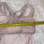Lululemon Free To Be Wild Womens size 4 Tank Top Light Pink Grey Built In Bra Photo 6