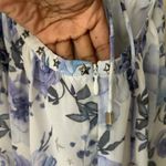 White Fox Boutique White Fox French Riviera Blue Floral Cutout Mini Dress Size Medium Photo 7