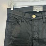 Current/Elliott Current/Elliot Sweeney Ankle Black Coated Faux Leather Skinny Pants/Jeans Size 2 Photo 4