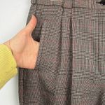 Requirements Vintage 100% wool plaid  size 12 pleated straight leg pants Photo 6
