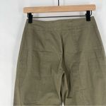 Boston Proper Boston‎ Proper Lightweight Stretch Cotton Seamed Straight Leg Olive Utility Pant Photo 7