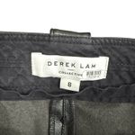 Derek Lam 10 Crosby x RTR Flare Faux Leather Sailor Pant in Black, Size US 8 Black Photo 6