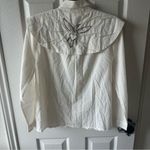 THE GREAT. Cream Button Down Shirt with Embroidery Size undefined Photo 7