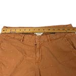 Sundance Pants 6 Orange Floral Applique Accents Skinny Mid Rise Cotton Stretch Photo 7