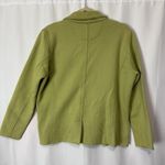 Neon Buddha Large Green Blazer Jacket Stretch Knit Lagenlook Artsy Funky Photo 6
