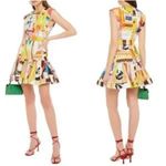 Zimmermann NWOT  Multicolor Fluted Mini Dress Photo 1